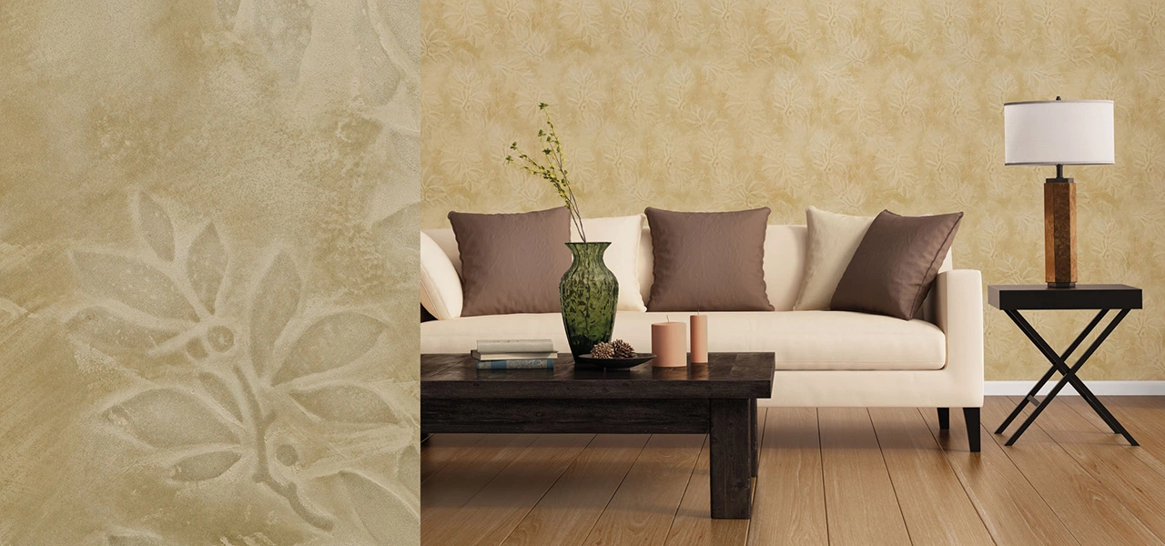 Schablonentechnik mit dem Sumpfkalk Epoca Marmor