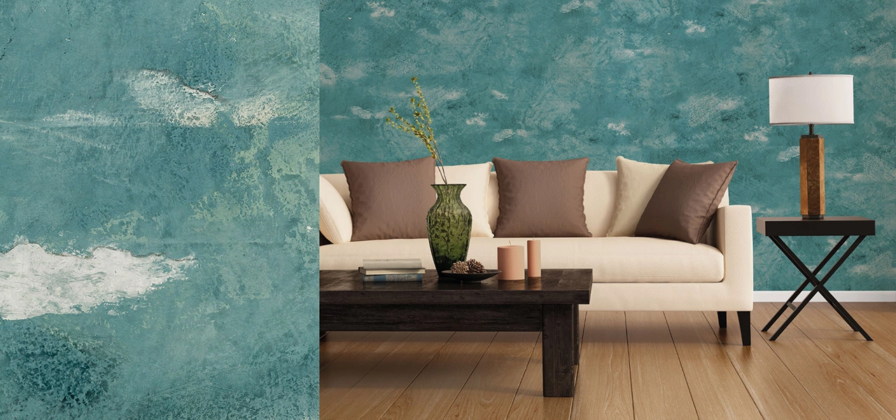 Mehrfarbentechnik mit dem Sumpfkalk Epoca Marmor