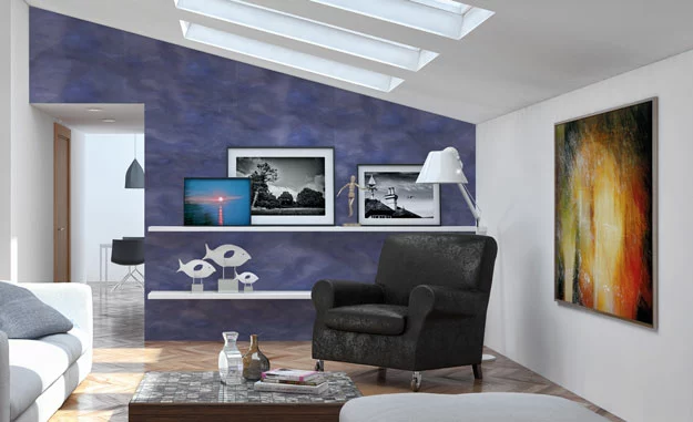 Hochwertige Kalkpresstechnik Veredelung von Wandoberflächen