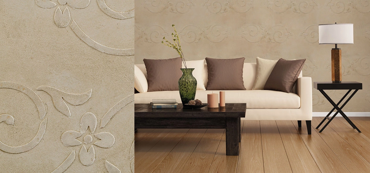 Relieftechnik mit dem Sumpfkalk Epoca Marmor