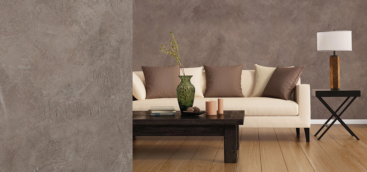 Betonoptik mit dem Sumpfkalk Epoca Marmor