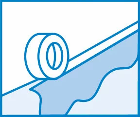 Icon Abkleben - Abkleben der Badewanne vor dem Auftragen des Badewannenlacks