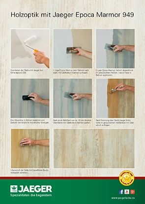 Verarbeitung Holzoptik 