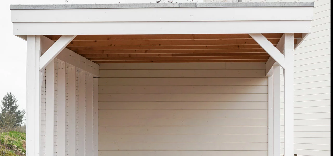 Carport streichen - Wetterschutzfarbe