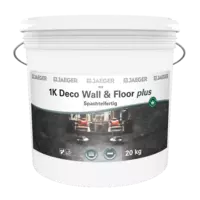 933 1K Deco Wall & Floor plus Gebindebild des Spachtelbodens Deco Wall & Floor - spachtelfertig