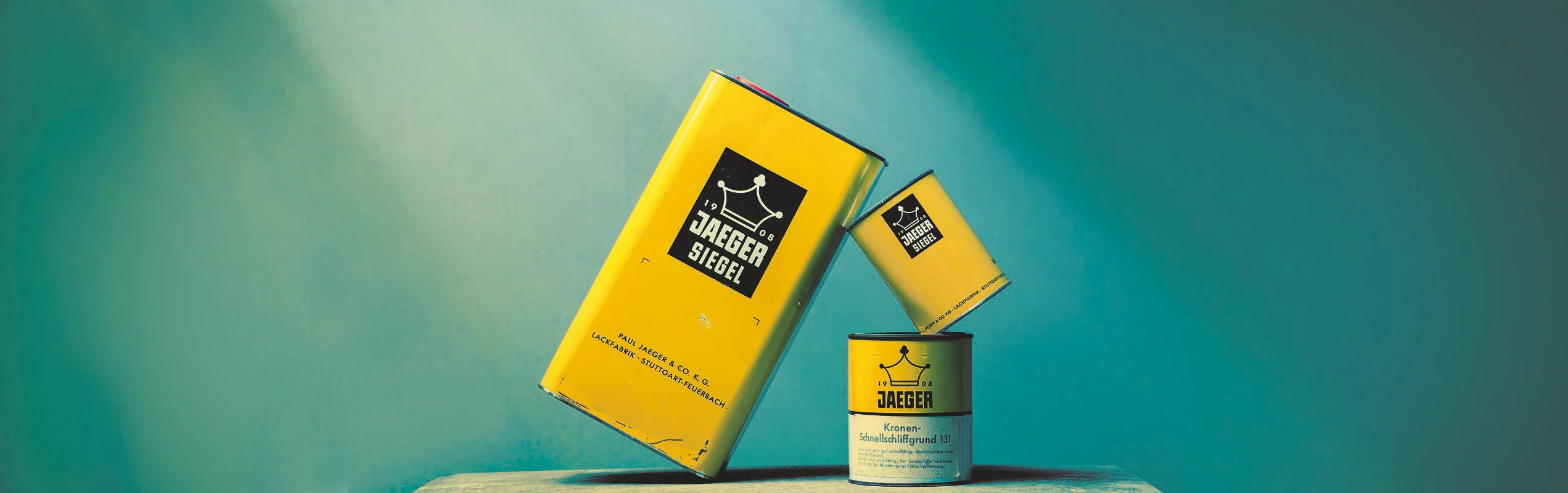Alte Gebindeeimer der Firma Jaeger 
